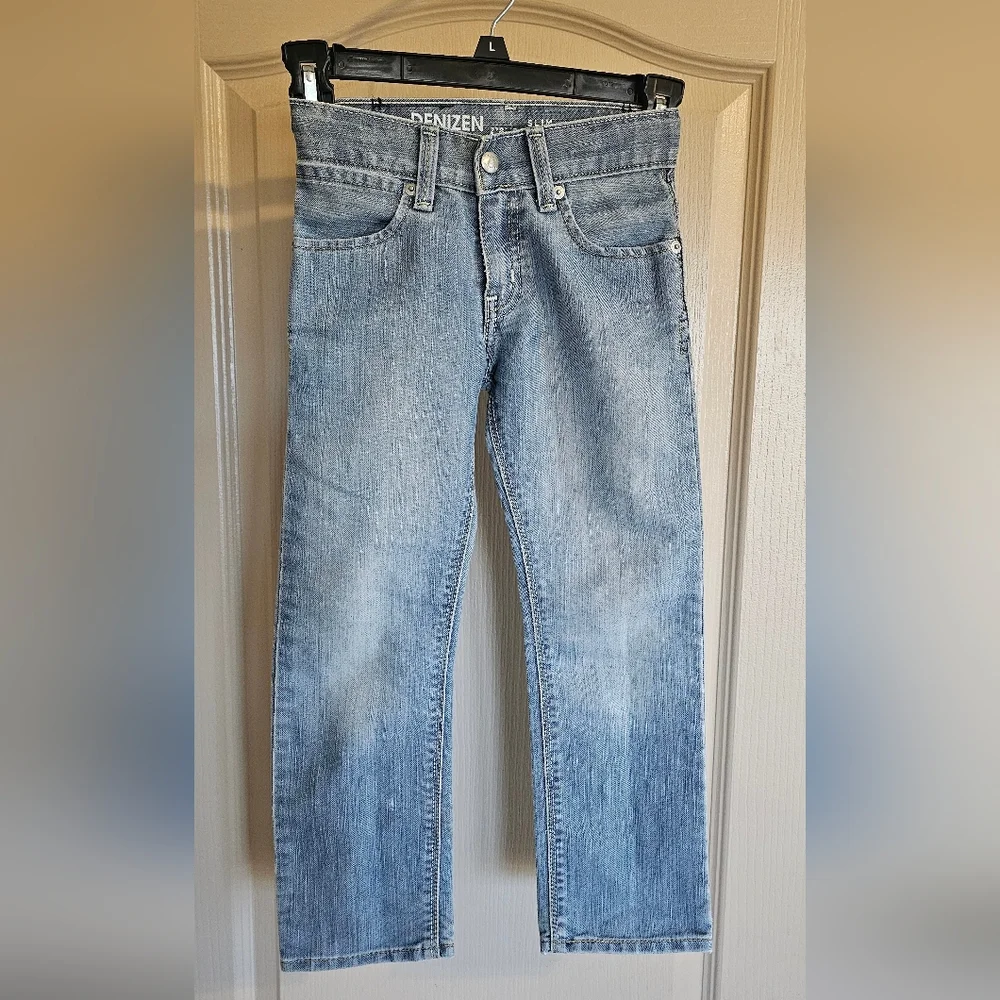 Denizen From Levi's Boys Size 6 Regular Slim Straight Fit Blue Jeans